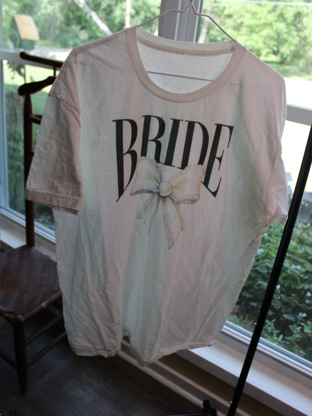 Bride Graphic T-Shirt | White Bridal Tee with Bow | Bachelorette Honeymoon